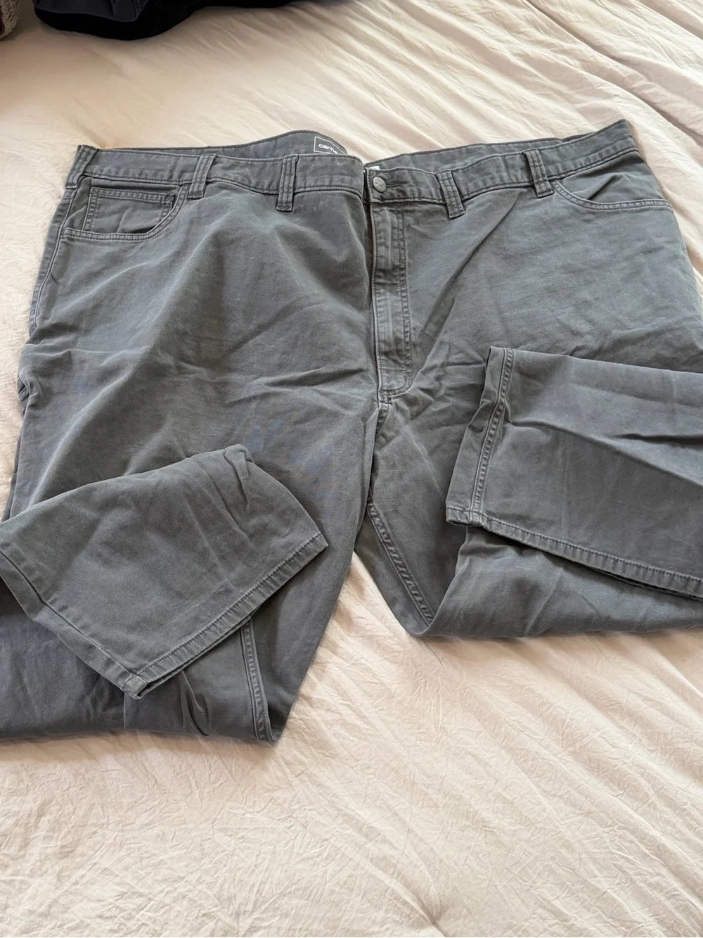 Men's Gray Casual Pants - Classic Straight Fit